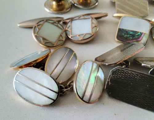 Vintage cufflinks pairs - vintage,