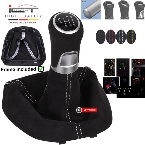 Shift gear knob gaiter leather