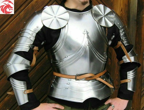 Medieval knight half armour - half,