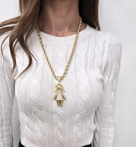 9ct gold rag - rag, pendant
