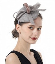 REDUCED Fabric Pillbox Hat