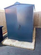 Asgard Motorbike 9 x 5ft Shed Metal Storage The Centurion Motorcycle grey