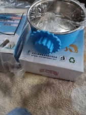 Pet Bowl Suspension Type Hanging Cage Type Dog Stainless Steel 2 pcs