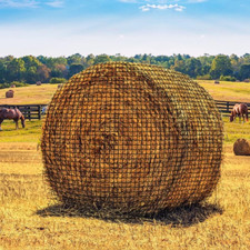 round Bale Hay Net for Horses,Large Heavy Duty Bale Net,6 * 6 Feet Whole Square
