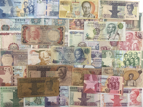 Ghanaian cedi bank notes - ,