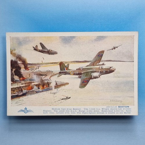 Ww2 aircraft postcard c1940 - aircraft,