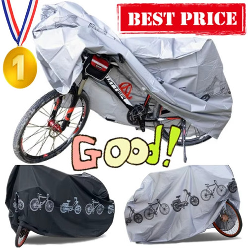 Silver waterproof bicycle - silver,