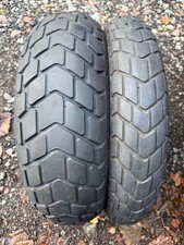 pair of motorcycle tyres