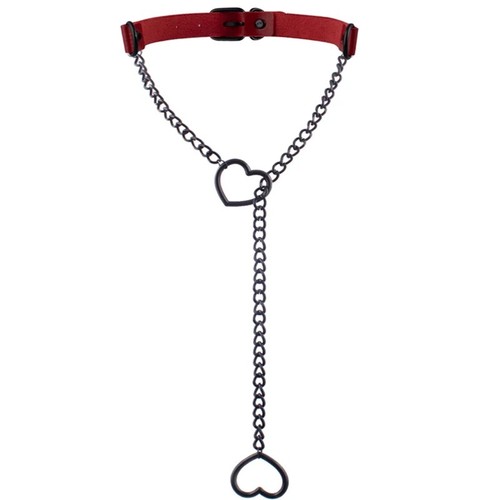 Heart slip chain necklace - slip,