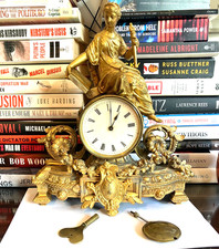 ormolu clock depicting
