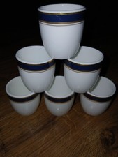 Royal Doulton Egg Cup x 6 Blue