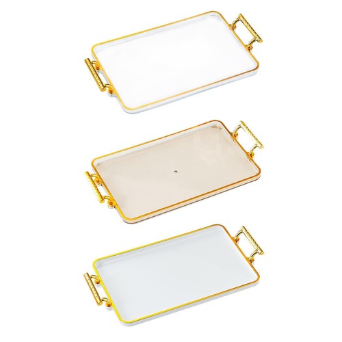 Serving tray with - with, handles