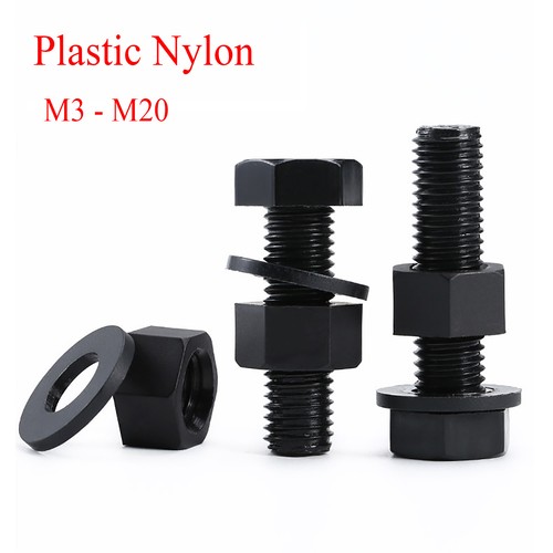 Plastic hex hexagon head bolts - hex,