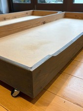 Warren Evans Grey Wooden Under Bed Drawer x 2 on casters