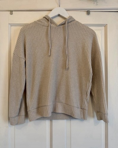 Jeff beige ribbed hoodie - jeff,