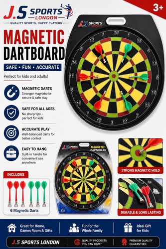 Magnetic dartboard set - magnetic, –