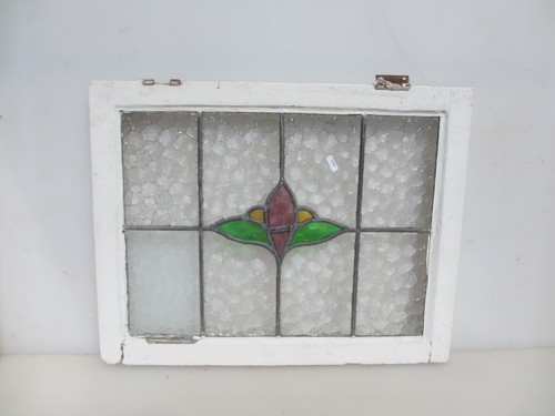 Antique stained glass window - glass,