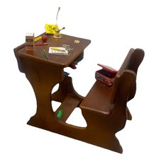 Old School Wooden Desk For