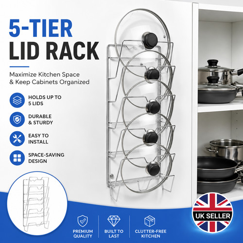 Pan lid storage rack - pan, kitchen