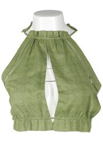 CULT GAIA GREEN SILK TOP