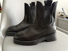 Ash Metro Black Leather Chunky Chelsea Boots