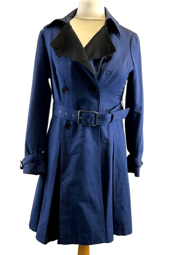 Blue women trench coat - blue, women's