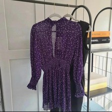 Zara Purple and white polkadot