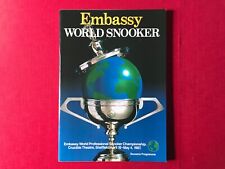 WORLD SNOOKER PROGRAMME -