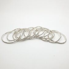 12 Silver Sparkle Crystal