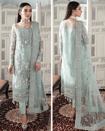 Pakistani designer mint - mint, green