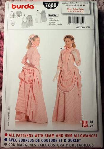 Burda 7880 victorian - burda, 1888