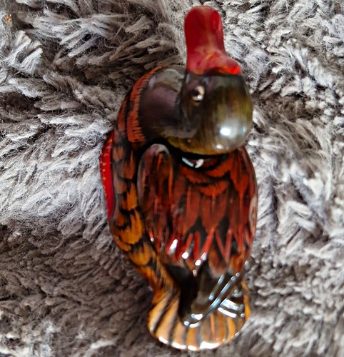 Ceramic duck lidded trinket - ceramic,