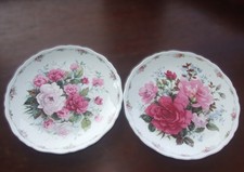 Two Royal Albert Plates from Rose  Garden  Collection...First Love & Pink Peace