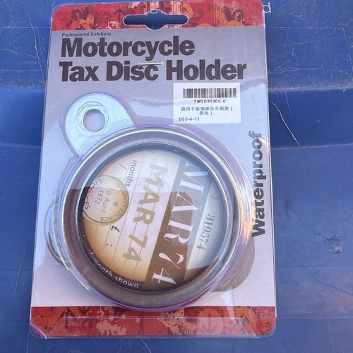Vintage motorcycle tax disc - vintage,