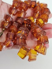 Vintage Amber Necklace Chunky