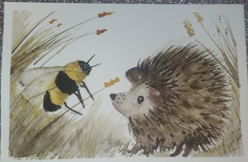 Hedgehog and the bee - hedgehog,