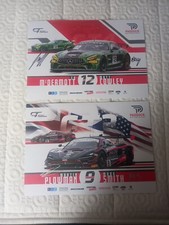Paddock Motorsport Mclaren Gt3 Mercedes Gt4 Hand Signed Team Cards British Gt 