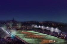 Cathkin Park under lights,  Third Lanark  20'' x 30'' Poster Print
