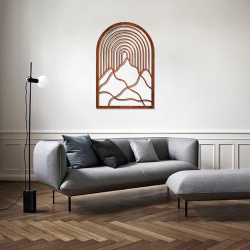 Circle mountain wood - mountain, art