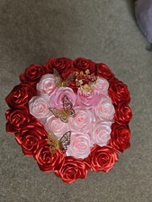 A Bouquet of 24 satin Roses for  a  very special person