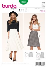 BURDA 6880 SKIRTS Misses