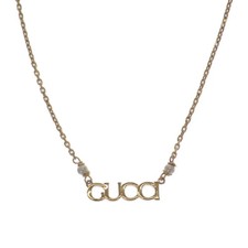 GUCCI Script Necklace Metal