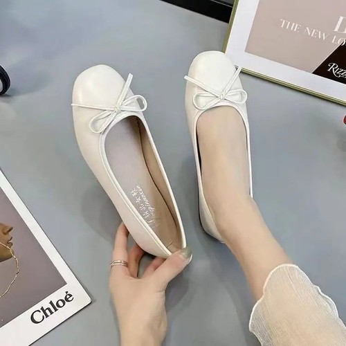 Women bow knot flat shoes - bow,