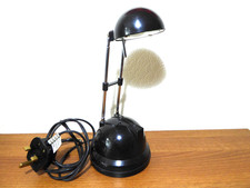 Vintage Desk Lamp 1990s Halogen Telescopic Extendable Reading Working Light Blac