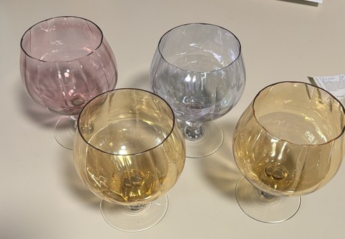 Lot vintage handblown brandy - lot,