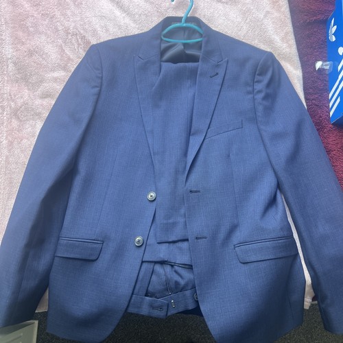 Men navy blue piece suit - men's,