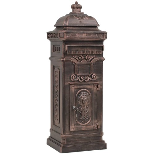 Pillar letterbox aluminium - letterbox,