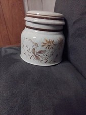 VTG Ceramic Royal Doulton 1975 Lambeth Ware Sandsprite Lidded Sugar Bowl