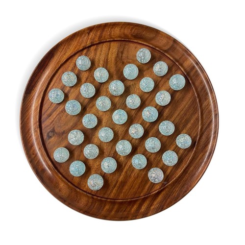 30cm mango wood solitaire - wood,