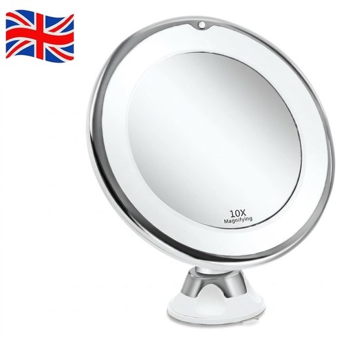 10x magnifying mirror with led - 10x,